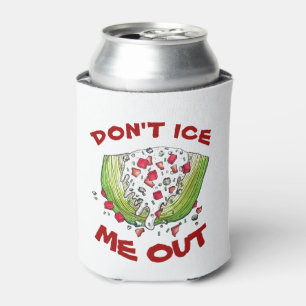 DON'T ICE ME OUT Funny Iceberg Lettuce Wedge Salad Can Cooler