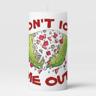DON'T ICE ME OUT Funny Iceberg Lettuce Wedge Salad Pillar Candle