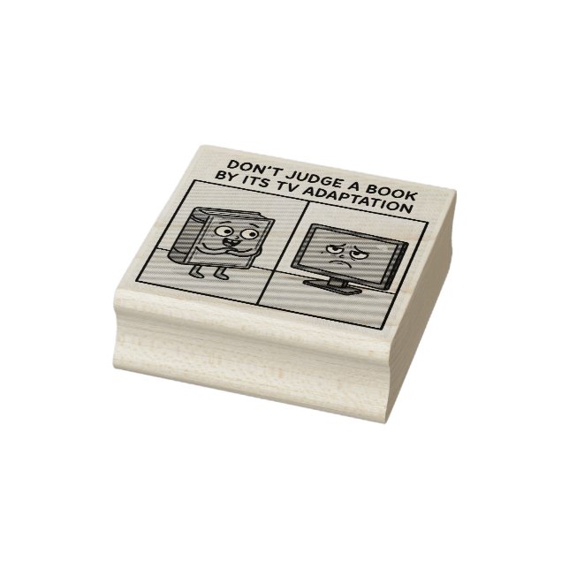 "Don't Judge a book by its TV Adaption Rubber Stamp (Stamp)