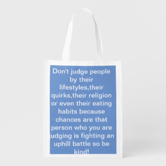 Don't judge grocery bag