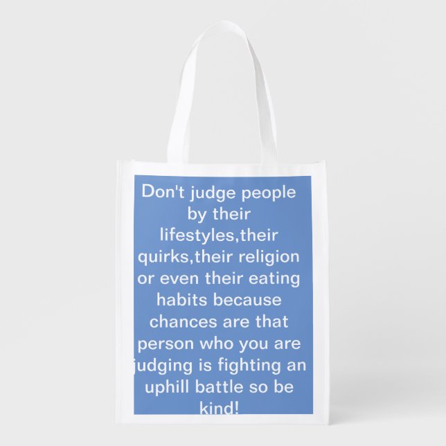 Don't judge grocery bag (Front)