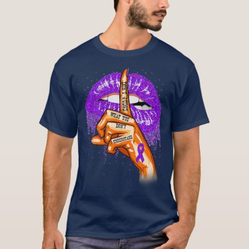 Dont Judge What You Dont Understand Epilepsy Lip T_Shirt