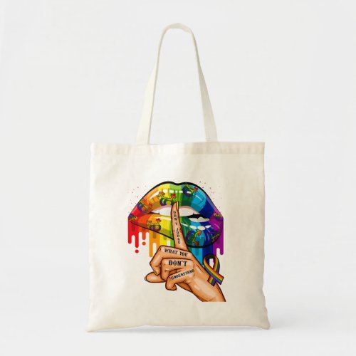 Dont Judge What You Dont Understand LGBT Pride L Tote Bag