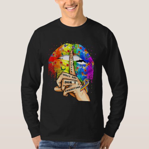 Dont Judge What You Dont Understand Lgbt Pride Lip T_Shirt