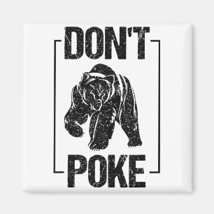 Don't Ke Funny Bear _ Cute Superhero Bear Usa Gift Magnet