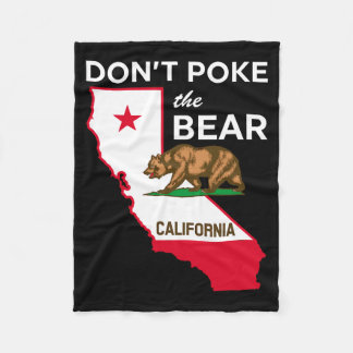 Dont Ke The Bear California Republic Design  Fleece Blanket
