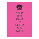 Keep Calm and Party On (party girls) (all colors) Card | Zazzle