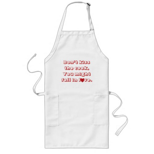 dont kiss the cook long apron