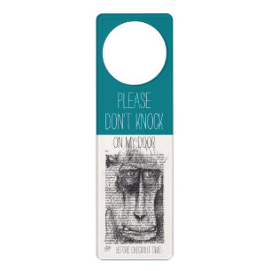 Don't knock on my door Monkey Year 2016 Hanger