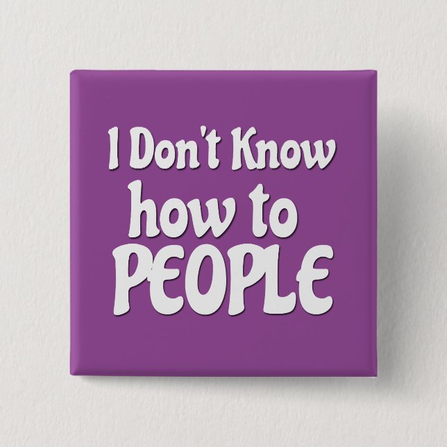 Don't  know how to People Button (Front)