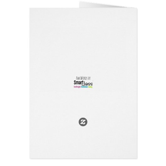 "Don't know what to say" Card (Back)