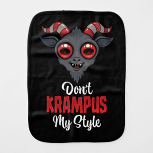 Don't Krampus My Style Baby Burp Cloth