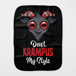 Don't Krampus My Style Baby Burp Cloth