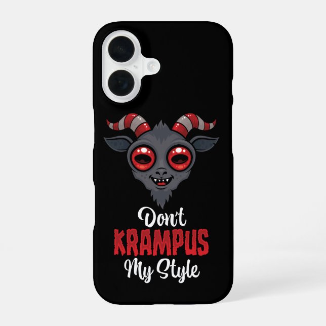 Don't Krampus My Style iPhone Case (Back)