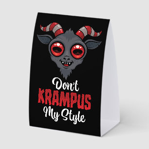 Don't Krampus My Style Paper Table Tent