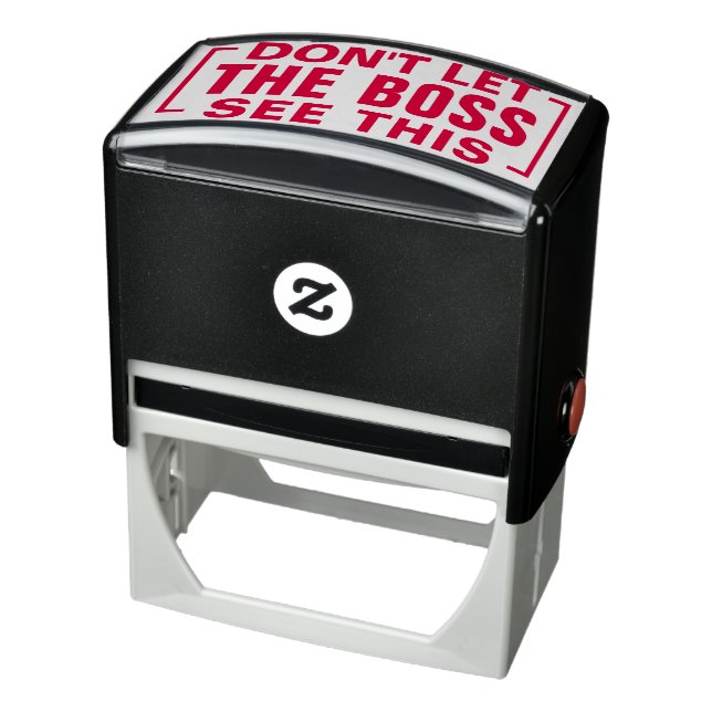 DON'T LET BOSS SEE THIS Funny Sarcasm Humor Joke Self-inking Stamp (Product)