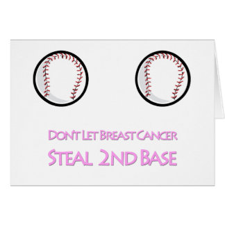 Don't let Breast Cancer Steal Second Base Cards