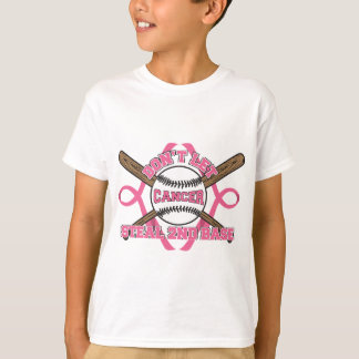 Don't Let Cancer Steal 2nd Base - Breast Cancer T-Shirt