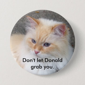Don't let Donald grab you. Pinback Button