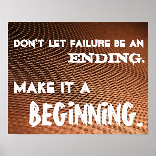 Dont let failure have the last word_Class Poster