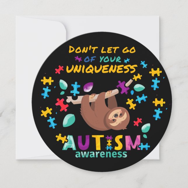 Don't Let Go Of Uniqueness Personalized Autism  (Front)