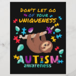 Don't Let Go Of Your Uniqueness Autism Awareness Flyer<br><div class="desc">Personalize this "Don't Let Go of Your Uniqueness Autism Awareness campaign flyer by clicking on the "Personalize" button above.</div>