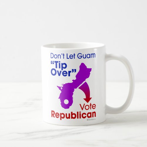 Dont Let Guam Tip Over Coffee Mug