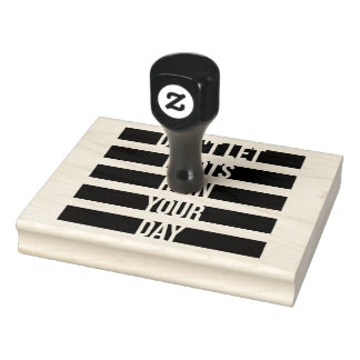 Don't Let Idiots Ruin Your Day Funny Sarcastic Fun Rubber Stamp