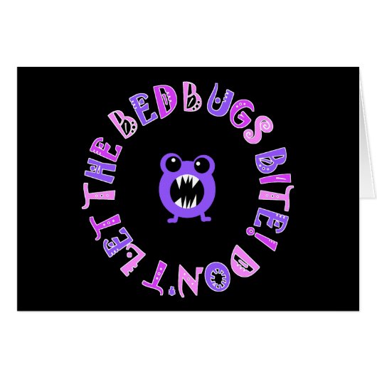 Don't Let The Bedbugs Bite! Cards (Front Horizontal)