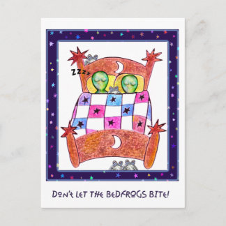 Don't Let The Bedfrogs Bite! Postcard