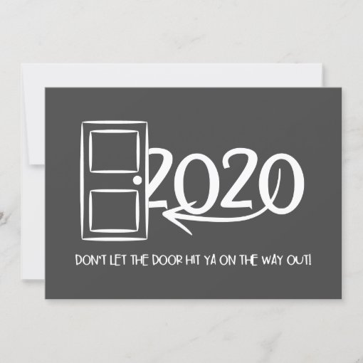Don't let the door hit ya on the way out! invitation | Zazzle
