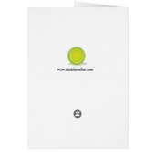 "Don't Let the Skirt Fool You" Tennis Card (Back)