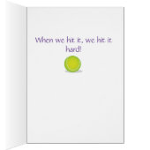 "Don't Let the Skirt Fool You" Tennis Card (Inside (Right))