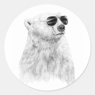 Don't let the sun go down classic round sticker