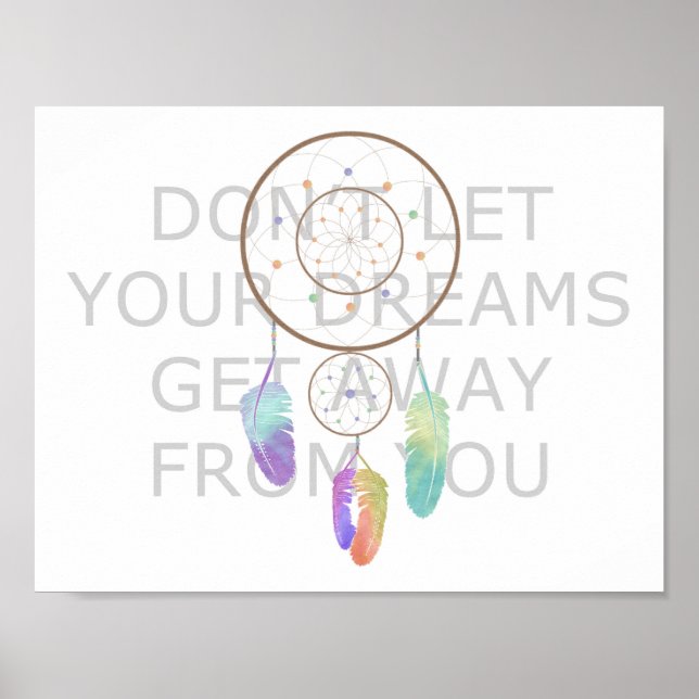 Don't Let Your Dreams Get Away From You Poster (Front)