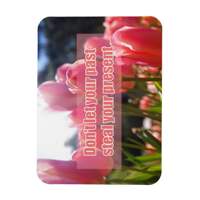 Don't let your past steal your present magnet (Vertical)