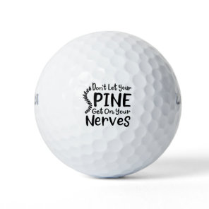 Don't Let Your Spine Get on Nerves Chiropractor Golf Balls