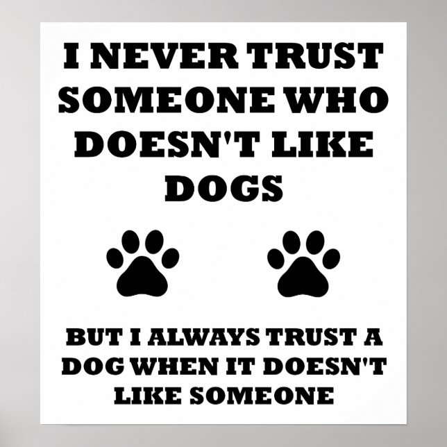 Don't Like People Funny Poster (Front)