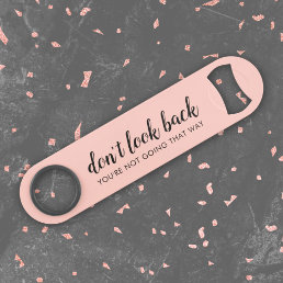 Don&#39;t Look Back | Modern Uplifting Peachy Pink Bar Key