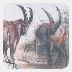 Don't Look Down Square Sticker