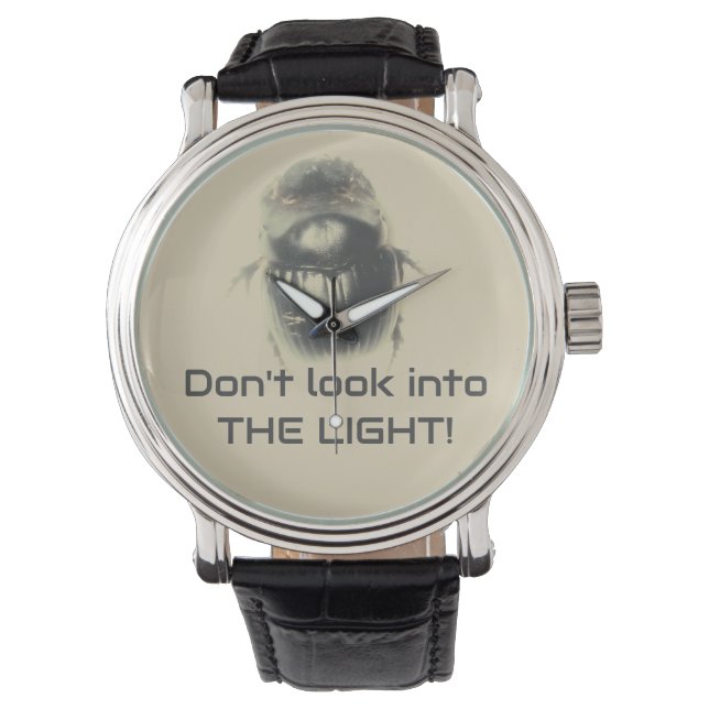 Don't Look Into The Light Beetle eWatch Watch (Front)
