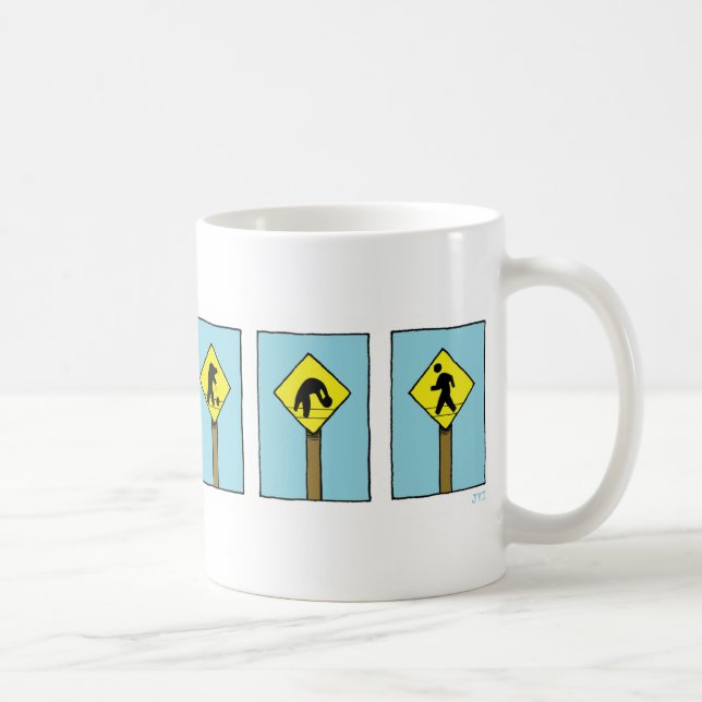 "Don't Lose Your Head" Humorous Street Sign Comic Coffee Mug (Right)