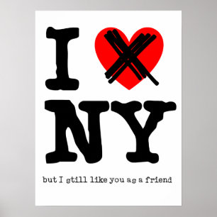 Don't Love New York Funny Poster Humor