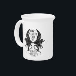 Don't Make Me Call My Winged Monkeys™ Beverage Pitcher<br><div class="desc">Check out this quote graphic that reads: Don't Make Me Call My Winged Monkeys™,  in reference to The Wicked Witch of the West™.</div>