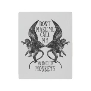 Don't Make Me Call My Winged Monkeys™ Metal Print