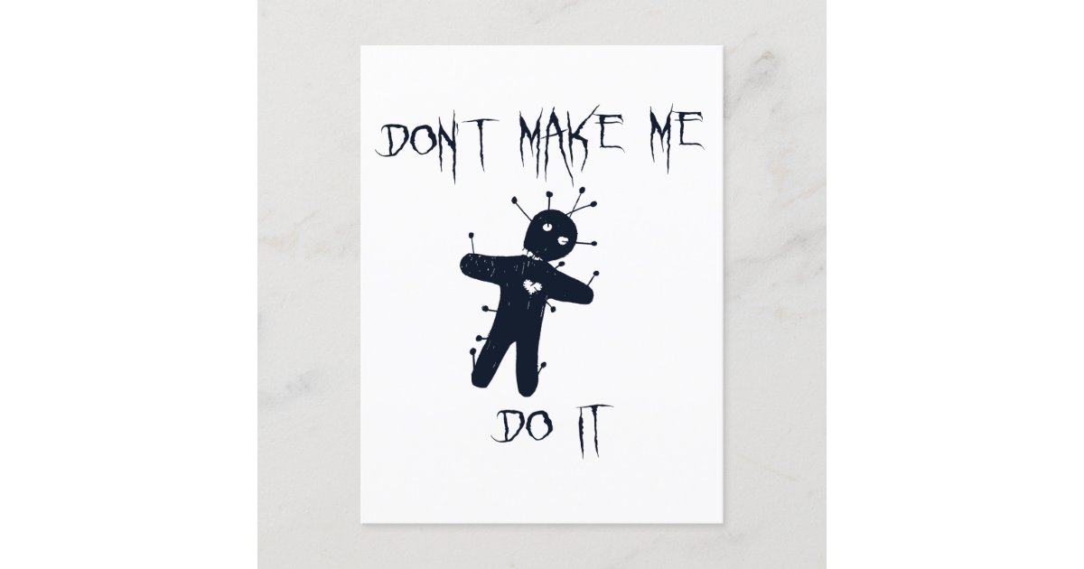 Sarcastic Thinking of You. Voodoo doll. for white or light backgrounds |  Poster