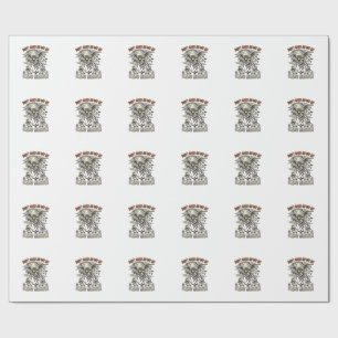 Dont Make Me Get Flying Monkeys Halloween Moon Sku Wrapping Paper