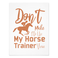 Don't Make Me Use My Horse Trainer Voice