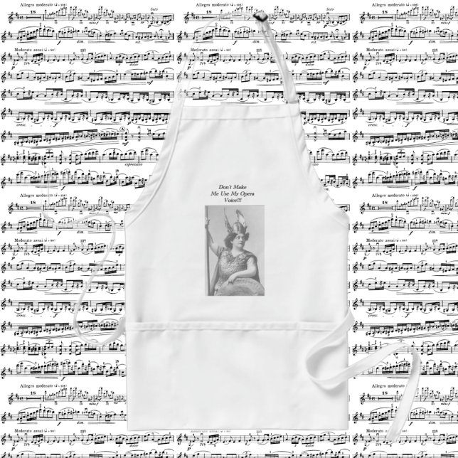 Don't Make Me Use my Opera Voice Adult Apron (Creator Uploaded)