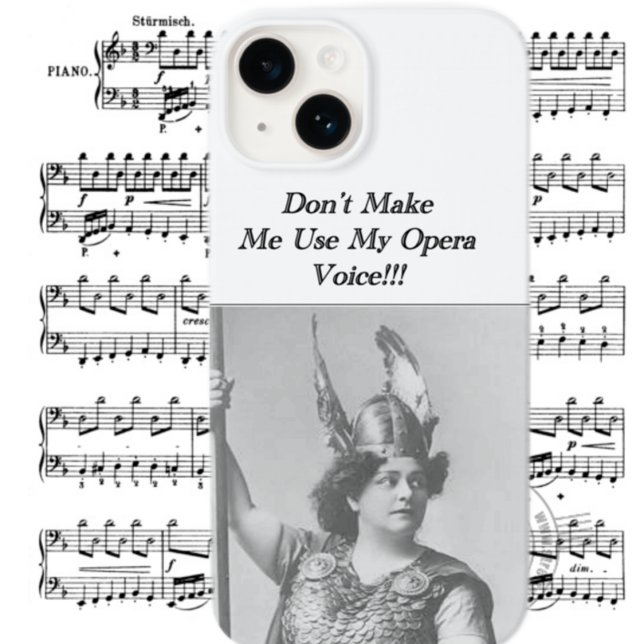 Don't Make me use my Opera voice  Case-Mate iPhone Case (Creator Uploaded)